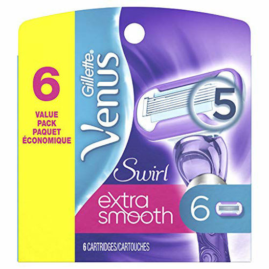 Picture of Gillette Venus Extra Smooth Swirl Women's Razor Blade Refills, 6 Count