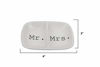 Picture of Creative Co-Op Ceramic "Mr. & Mrs." Two Section Dish, White