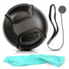 Picture of Front Center Pinch Lens Cap Cover Protector + Cap Keeper + Cleaning Cloth for Canon EF-S 10-22mm f/3.5-4.5 USM Lens