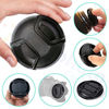 Picture of Front Center Pinch Lens Cap Cover Protector + Cap Keeper + Cleaning Cloth for Canon EF-S 10-22mm f/3.5-4.5 USM Lens