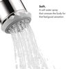 Picture of hansgrohe Clubmaster 4-inch ShowerheadEasy Install Modern 3 Full, Pulsating Massage, Soft Spray Easy Clean with QuickClean in Chrome, 28496001 Showerhead, 4.02 x 3.54 x 3.54