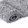 Picture of Microfiber Bath Rugs Chenille Floor Mat Ultra Soft Washable Bathroom Dry Fast Water Absorbent Bedroom Area Rugs Grey, 20 inches by 32 inches