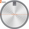 Picture of Shower Drain Hair Catcher/Bathtub Drain Cover/Drain Protector/Stainless Steel+Silicone/for Bathroom & Kitchen2pack/4.5inch/Grey+Grey