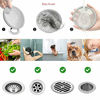 Picture of Shower Drain Hair Catcher/Bathtub Drain Cover/Drain Protector/Stainless Steel+Silicone/for Bathroom & Kitchen2pack/4.5inch/Grey+Grey