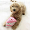 Picture of ZippyPaws - Birthday Cake Squeaky Dog Toy with Soft Stuffing - Pink