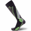 Picture of High Performance Wool Ski Socks - Outdoor Wool Skiing Socks, Snowboard Socks (Black/Grey/Neon Green, Small)