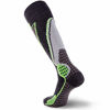 Picture of High Performance Wool Ski Socks - Outdoor Wool Skiing Socks, Snowboard Socks (Black/Grey/Neon Green, Small)