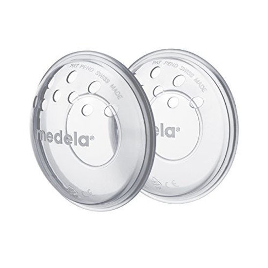 Picture of Medela SoftShells Breast Shells for Sore Nipples for Pumping or Breastfeeding, Discreet Breast Shells, Flexible and Easy to Wear, Made Without BPA