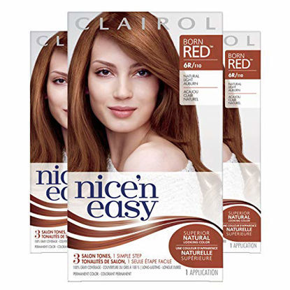 Picture of Clairol Nice'N Easy Original 6R Natural Light Auburn (Pack of 3)