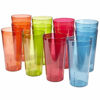 Picture of Café 32-ounce Plastic Restaurant-Style Tumblers | set of 12 in 4 Assorted Colors