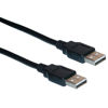 Picture of 10 feet USB 2.0 Cable, Black, Type A Male/Type A Male Plug, A Male/Male High Speed USB Cable, Data Transfer Cable USB 2, Type A Male to Type A Male Cable, CableWholesale