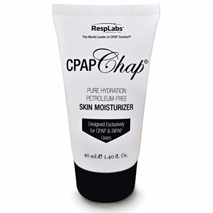 Picture of RespLabs CPAP Chap Face Cream, Petroleum Free and Non-Greasy CPAP Lotion - 40 ml Bottle. Pure Hydration Designed Exclusively for CPAP, BiPAP and PAP Users. Includes CPAP Comfort Hacks E-Book.