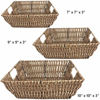 Picture of Trademark Innovations Set of 3 Square Wicker Look Baskets With Built In Handles