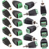 Picture of exgoofit Phono RCA Screws Male Female Plug to AV Screw Terminal Audio/Video Connector Adapter (10 Male +10 Female Connector)