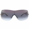 Picture of Versace VE 2054 10008G Silver Plastic Shield Sunglasses Grey Gradient Lens