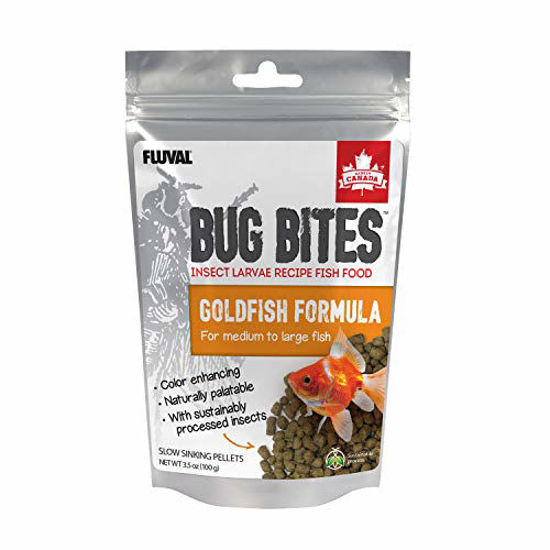 Picture of Fluval Bug Bites Goldfish Fish Food, Pellets for Medium to Large Sized Fish, 3.53 oz., A6584