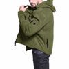 Picture of BIYLACLESEN Army Jackets for Men Warm Jacket Mens Winter Coats Softshell Jacket Men Fleece Jacket Ski Snowboard Jackets ArmyGreen