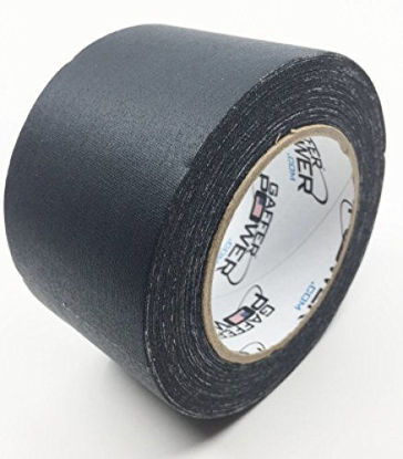 Picture of Real Professional Premium Grade Gaffer Tape by Gaffer Power - Made in The USA - Heavy Duty Gaffers Tape - Non-Reflective - Multipurpose - Better Than Duct Tape! 3 Inch X 30 Yards - Black