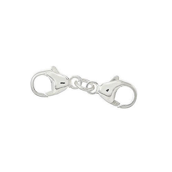 Picture of Sterling Silver Small Double Lobster Clasp Extender Connector 24mm (1")