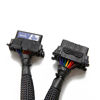 Picture of bbfly-B6 OBD II OBD2 16 Pin Splitter Extension 1x Male and 2X Female Extension Cable Adapter 1FT/30CM