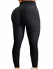 Picture of RIOJOY Women's High Waist Tummy Control Yoga Pants Scrunch Booty Leggings Butt Lift Textured Workout Tights