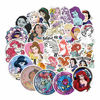 Picture of 100Pcs Hot Disney Princess Stickers for Water Bottle Cup Laptop Guitar Car Motorcycle Bike Skateboard Luggage Box Vinyl Waterproof Graffiti Patches JKT