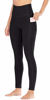 Picture of Ewedoos Women's Yoga Pants with Pockets - Leggings with Pockets, High Waist Tummy Control Non See-Through Workout Pants (EW320 Black, Medium)