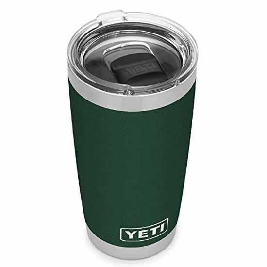 Picture of YETI Rambler 20 oz Tumbler, Stainless Steel, Vacuum Insulated with MagSlider Lid, Northwoods Green