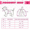 Picture of No Pull Dog Harness Reflective Adjustable Basic Nylon Step in Puppy Vest Outdoor Walking with ID Tag (XS: Width 1/2", Chest Girth 12-14.8", Pink)