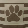 Picture of Bone Dry Striped Paw Patch Bin, Large Rectangle, Brown