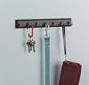 Picture of Franklin Brass FBKEYT7-BSE-R Key Rail with 7 Hooks, 14" Rack, Black & Satin Nickel