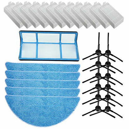 Picture of Replacement ILIFE Accessories Filter Hepa Filter Net Side Brush Mop for ILIFE V3 V3s V5 V5s V5s pro Robot Vacuum Cleaner ILIFE v3s Parts ILIFE v5s pro Replacement Parts (Accessories Kit)