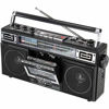 Picture of QFX J-220BT ReRun X Cassette Player Boombox with 4-Band Radio, MP3 Converter, and Bluetooth