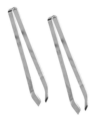 Picture of SET OF 2, 5-Inch Stainless Steel Culinary Tweezers, Small Food Prep Tongs