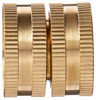 Picture of Gilmour 2 Pack 7FHS7FH Brass Water Hose Connector | Double Female Thread with Swivel | 3/4 Inch x 3/4 Inch Garden Hose Adapter