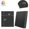 Picture of Mat Board Center, Foam Core Board 16x20, Black Foam Backing Boards, Pack of 10 3/16"