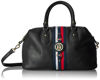 Picture of Tommy Hilfiger Handbag Jaden Satchel, Black Polyvinyl Chloride