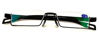 Picture of Featherweight Slim Half Rim Memory Flex Reading Glasses With Anti-reflective AR Coating (black, 1.50)