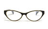 Picture of Calabria Emily Designer Reading Glasses in Tan with Black & White ; +3.50