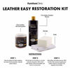 Picture of Furniture Clinic Leather Easy Restoration Kit | Set Includes Leather Recoloring Balm & Leather Cleaner, Sponge & Cloth | Restore & Repair Your Sofas, Car Seats & Other Leather Furniture (Navy Blue)