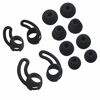 Picture of ALXCD Replacement Eartips & Wingtips for BeatsX, S/M/L & Double Flange 4 Pair Eartips & S/L 2 Pair Wingtips, Fit for Beats by Dr. Dre BeatsX Eaartips Wingtips [Black]