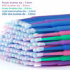 Picture of Cuttte 500 PCS Disposable Micro Applicators Brushes Latisse Applicator for Eyelashes Extensions and Makeup Application (Head Diameter: 1.5/2.0/2.5 mm)