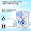 Picture of H2ofloss Dental Water Flosser for Teeth Cleaning With 12 Multifunctional Tips & 800ml Capacity, Professional Countertop Oral Irrigator Quiet Design(HF-9 whisper)