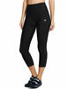 Picture of BALEAF Women's 3D Padded Cycling Bike Capris Breathable 3/4 Pants Tights UPF 50+ Black Line Size XL