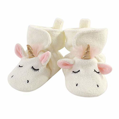 Picture of Hudson Baby Unisex Cozy Fleece Booties, MODERN UNICORN, 0-6 Months