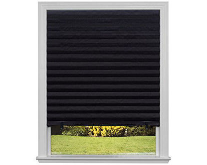 Picture of Original Blackout Pleated Paper Shade Black, 36 x 72, 6-Pack