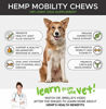 Picture of PetHonesty Hemp Hip & Joint Supplement for Dogs w/Hemp Oil & Hemp Powder - Glucosamine Chondroitin for Dogs w/Turmeric, MSM, Green Lipped Mussel, Dog Treats Improve Mobility,Reduces Discomfort - Bacon