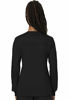 Picture of Cherokee Women's Snap Front Warm-up Jacket, Black, Large