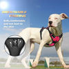 Picture of BARKBAY No Pull Pet Harness Dog Harness Adjustable Outdoor Pet Vest 3M Reflective Oxford Material Vest for PINK Dogs Easy Control for Small Medium Large Dogs (L)