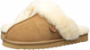 Picture of Dearfoams Women's Fireside Water Resistent Sydney Shearling Scuff Slipper, Chestnut, 8